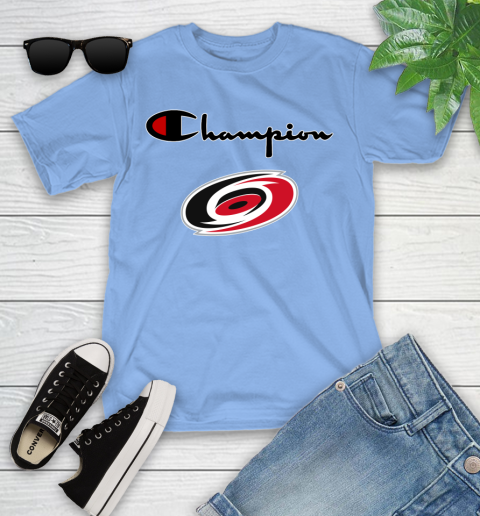NHL Hockey Carolina Hurricanes Champion Shirt Youth T-Shirt 10