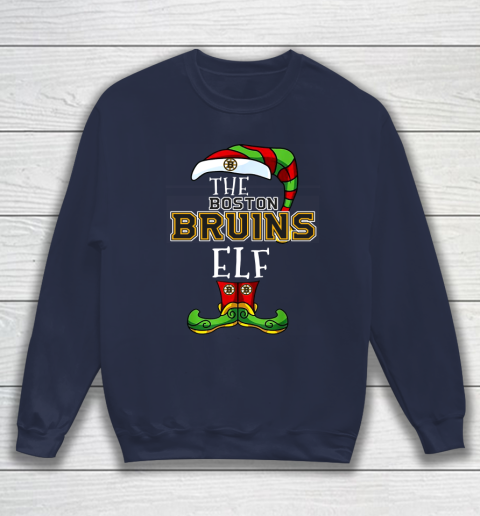 Boston Bruins Christmas ELF Funny NHL Sweatshirt 2