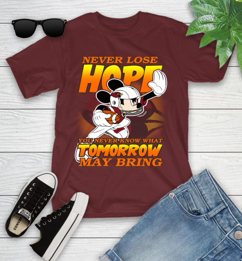 Atlanta Falcons NFL Football Mickey Disney Never Lose Hope (2) Youth T-Shirt 14