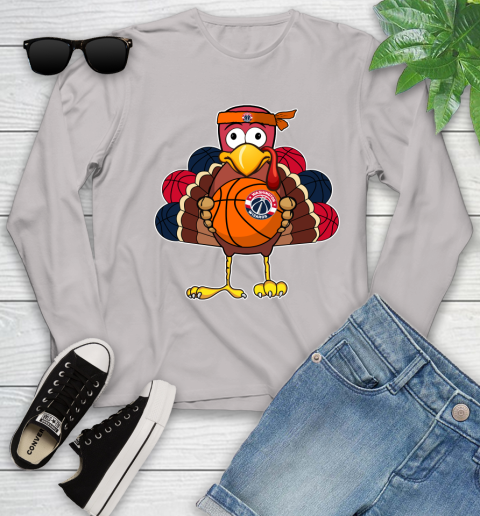 Washington Wizards Turkey thanksgiving day Youth Long Sleeve 12