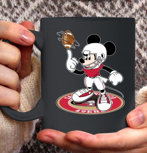 NFL Football San Francisco 49ers Cheerful Mickey Disney Shirt Ceramic Mug 11oz