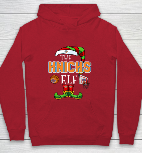 New York Knicks Christmas ELF Funny NBA Youth Hoodie 7