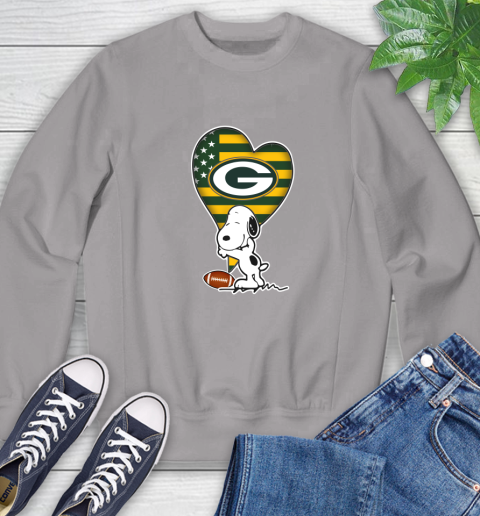 Green Bay Packers NFL Football The Peanuts Movie Adorable Snoopy Sweatshirt 5