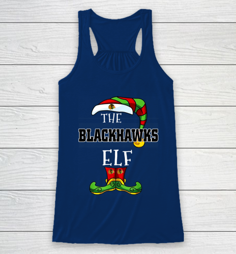 Chicago Blackhawks Christmas ELF Funny NHL Racerback Tank 6