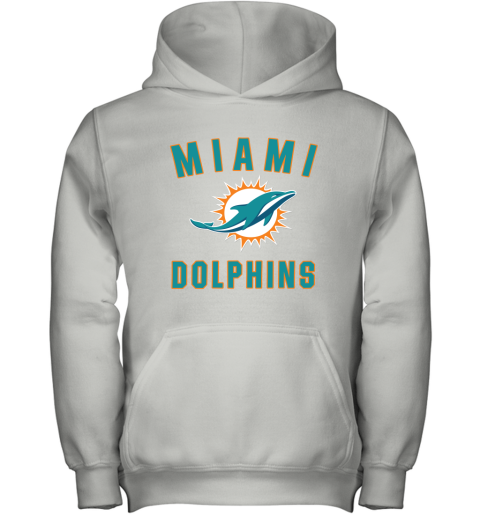 Miami Dolphins NFL Pro Line by Fanatics Branded Aqua Vintage Victory Youth Hoodie