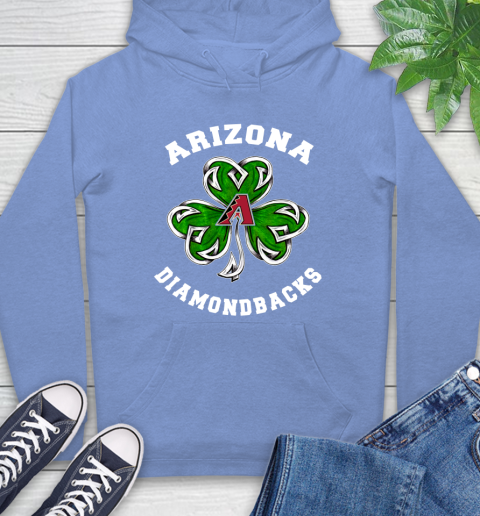 MLB Arizona Diamondbacks Three Leaf Clover St Patrick's Day Baseball Sports Hoodie 11
