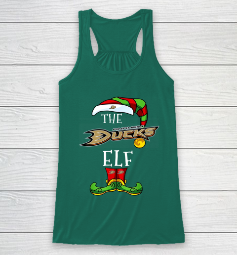 Anaheim Ducks Christmas ELF Funny NHL Racerback Tank 5