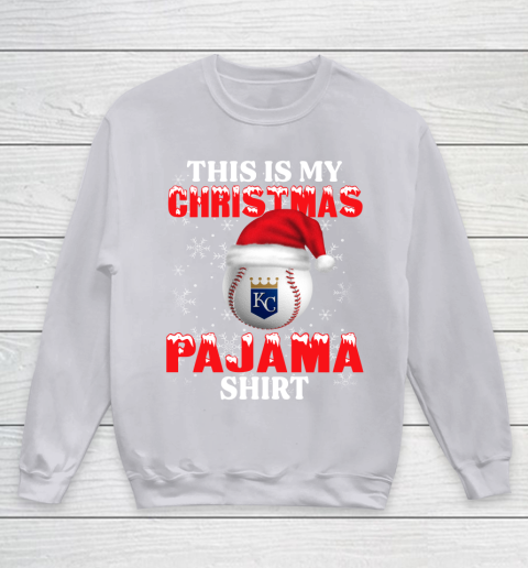 Kansas City Royals This Is My Christmas Pajama Shirt MLB Youth Sweatshirt 3