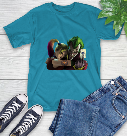 Houston Astros MLB Baseball Joker Harley Quinn Suicide Squad T-Shirt 8
