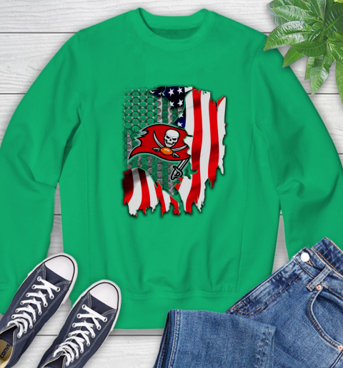 Tampa Bay Buccaneers NFL Football American Flag Sweatshirt 7