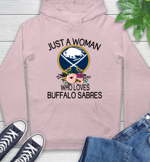 NHL Just A Woman Who Loves Buffalo Sabres Hockey Sports Hoodie 7