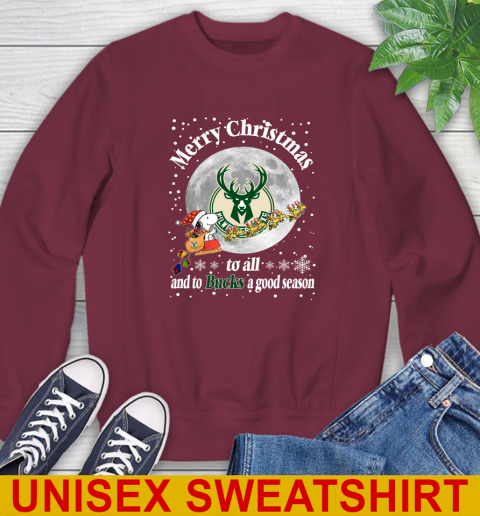 Milwaukee Bucks Merry Christmas To All And To Bucks A Good Season NBA Basketball Sports Sweatshirt 7 Milwaukee Bucks Merry Christmas To All And To Bucks A Good Season NBA Basketball Sports Sweatshirt - Image 7