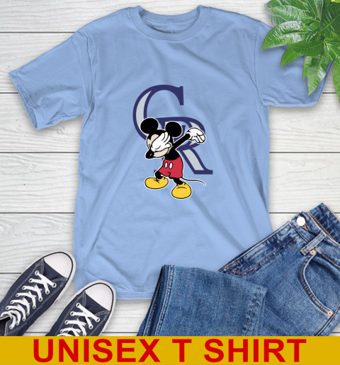 Colorado Rockies MLB Baseball Dabbing Mickey Disney Sports T-Shirt 11