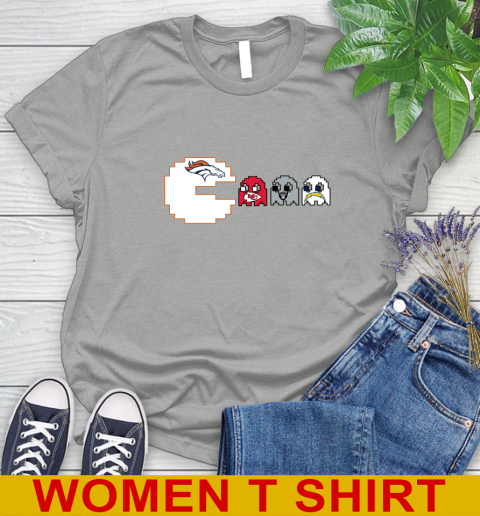 Denver Broncos NFL Football Pac Man Champion Women's T-Shirt 11