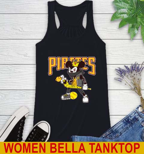 Pittsburgh Pirates MLB Baseball Mickey Peace Sign Sports Racerback Tank 11 Pittsburgh Pirates MLB Baseball Mickey Peace Sign Sports Racerback Tank - Image 11