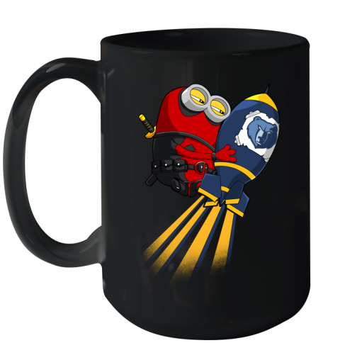 NBA Basketball Memphis Grizzlies Deadpool Minion Marvel Shirt Ceramic Mug 15oz