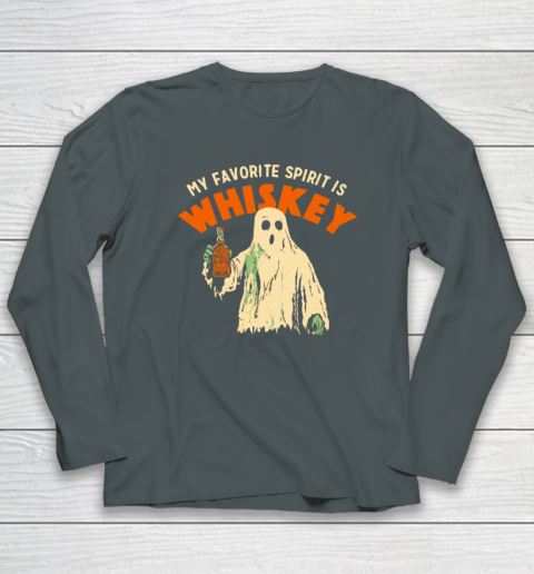 My Favorite Spirit Is Whiskey Halloween Long Sleeve T-Shirt 3