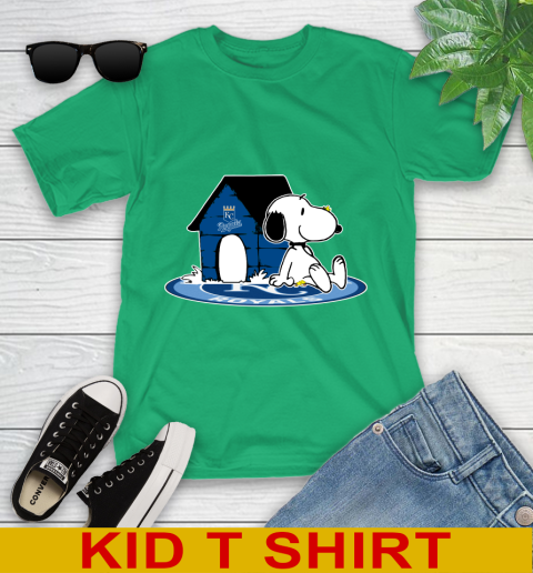 MLB Baseball Kansas City Royals Snoopy The Peanuts Movie Shirt Youth T-Shirt 6