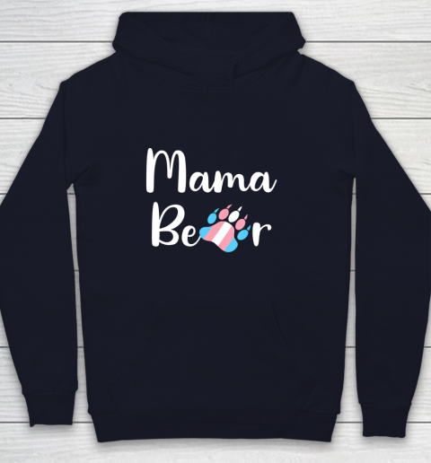 Mama Bear Transgender Mom T Shirt Trans Pride Gift Youth Hoodie 2