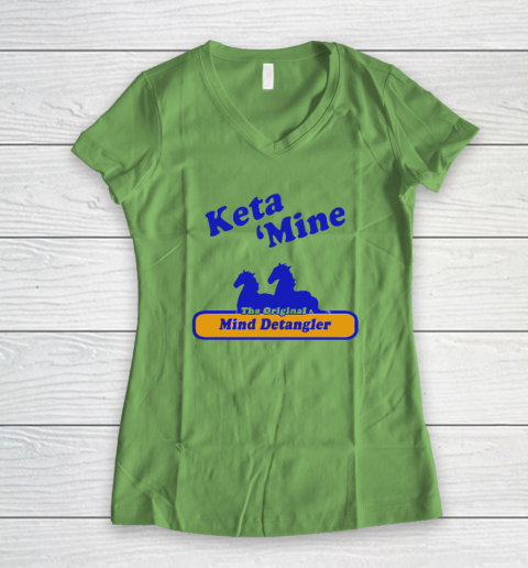 Ketamine The Mind Detangler Women's V-Neck T-Shirt 4