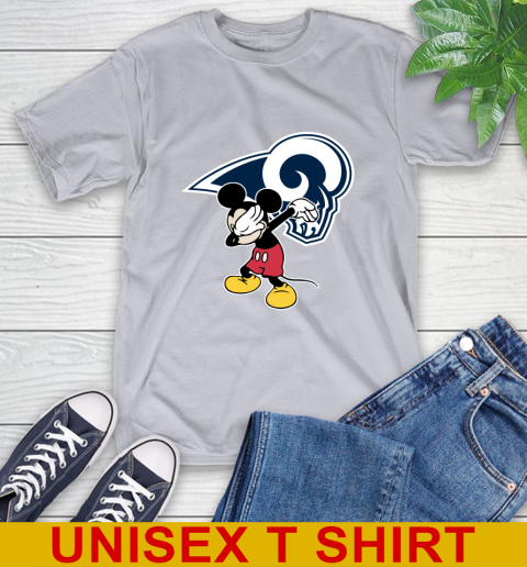 Los Angeles Rams NFL Football Dabbing Mickey Disney Sports T-Shirt 6