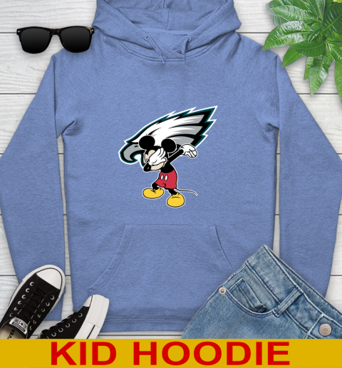 Philadelphia Eagles NFL Football Dabbing Mickey Disney Sports Youth Hoodie 12