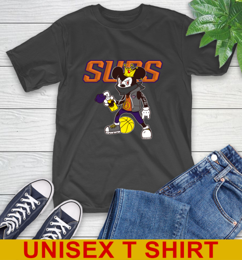 Phoenix Suns NBA Basketball Mickey Peace Sign Sports T-Shirt 2