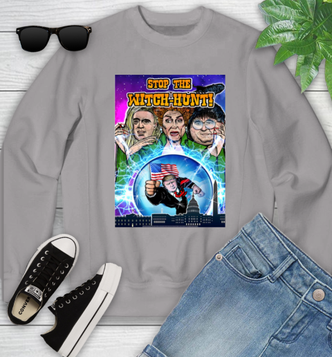 Stop The Witch Hunt Trump Youth Sweatshirt 4