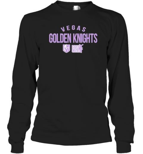 Vegas Golden Knights Richmond Resilient Hockey Fights Cancer Long Sleeve T-Shirt