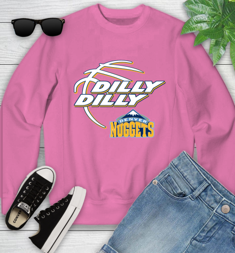 NBA Denver Nuggets Dilly Dilly Basketball Sports Youth Sweatshirt 7