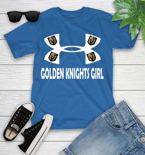NHL Vegas Golden Knights Girl Under Armour Hockey Sports Youth T-Shirt 12