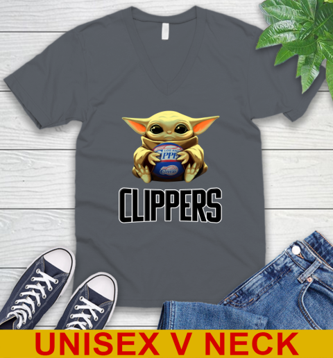 NBA Basketball LA Clippers Star Wars Baby Yoda Shirt 53