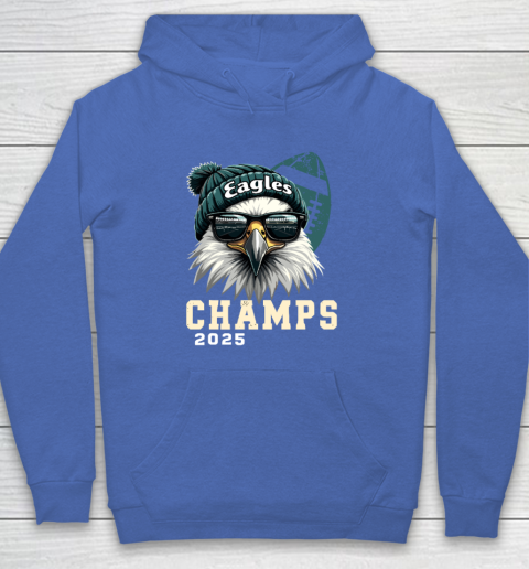 Eagles Sunglasses Championship 2025 Celebrated Eagles Hoodie 5