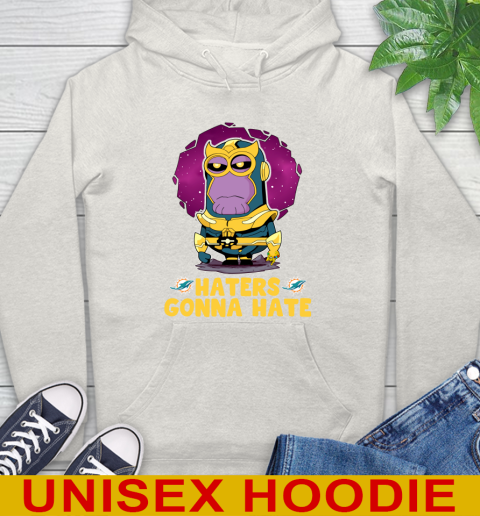 NFL Football Miami Dolphins Haters Gonna Hate Thanos Minion Marvel Shirt Hoodie 12