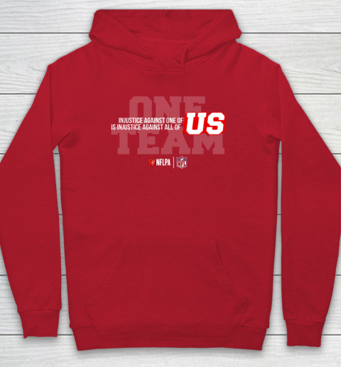 NFL End Racism Print In Front And Back Hoodie 7
