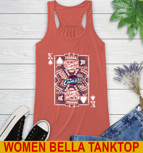 Cleveland Cavaliers NBA Basketball The King Of Spades Death Cards Shirt Racerback Tank 3