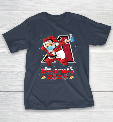 Arizona Diamondbacks Funny Santa Claus Dabbing Christmas 2020 MLB T-Shirt 3