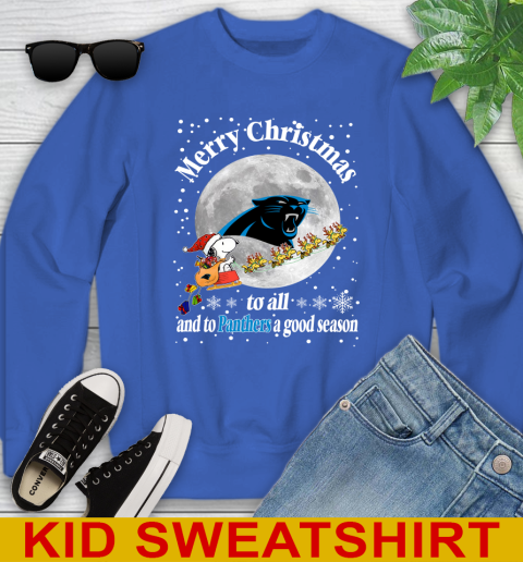 Carolina Panthers Merry Christmas To All And To Panthers A Good Season NFL Football Sports Youth Sweatshirt 6