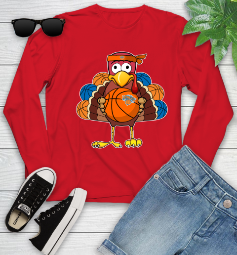 New York Knicks Turkey thanksgiving day Youth Long Sleeve 11