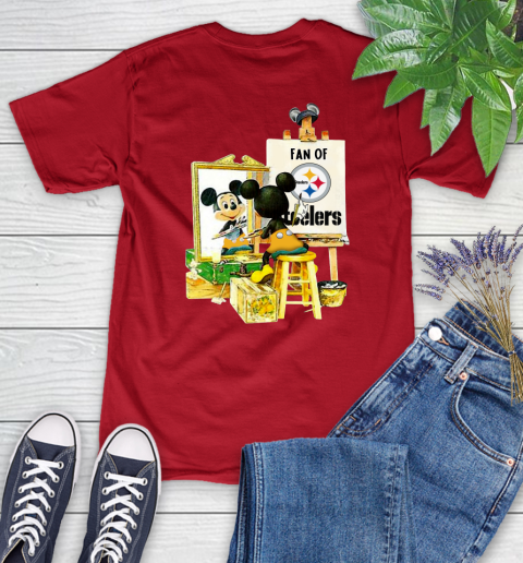 NFL Football Pittsburgh Steelers Mickey Drawing Shirt 92