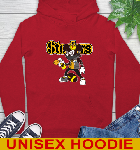 Pittsburgh Steelers NFL Football Mickey Peace Sign Sports Hoodie 10