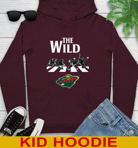 NHL Hockey Minnesota Wild The Beatles Rock Band Shirt Youth Hoodie 7