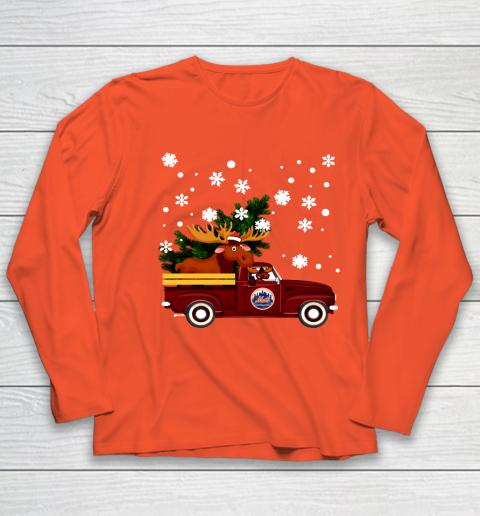 New York Mets Bring Christmas Home MLB Youth Long Sleeve 3