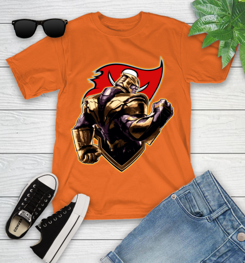 NFL Thanos Avengers Endgame Football Sports Tampa Bay Buccaneers Youth T-Shirt 7