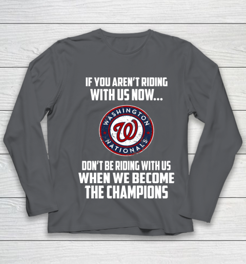 MLB Washington Nationals Baseball We Become The Champions Youth Long Sleeve 6