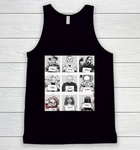 Halloween Creepy Legends Killer Mugshots Horror Fan Gifts Tank Top