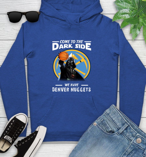 NBA Come To The Dark Side We Have Denver Nuggets Star Wars Darth Vader Basketball Youth Hoodie 11
