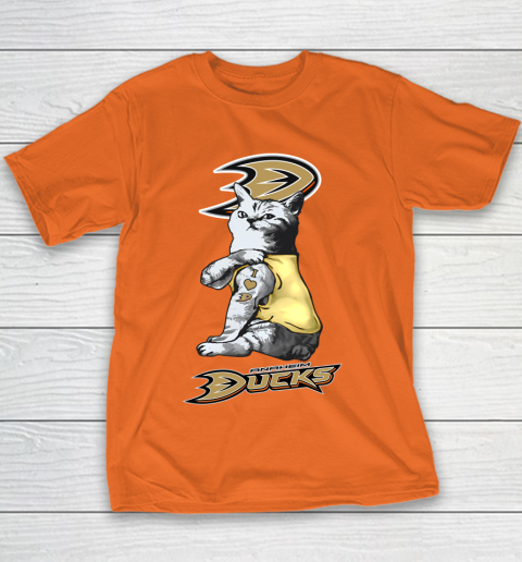 NHL My Cat Loves Anaheim Ducks Hockey Youth T-Shirt 4