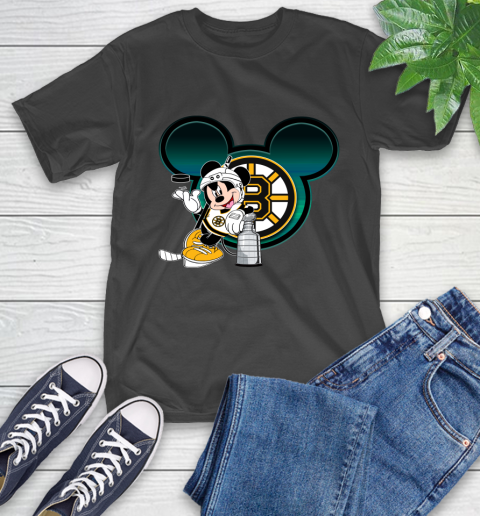 NHL Boston Bruins Stanley Cup Mickey Mouse Disney Hockey T Shirt T-Shirt 2