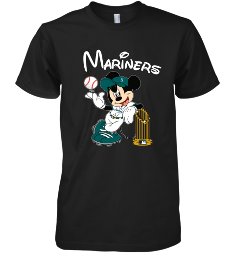 Seattle Mariners Mickey Taking The Trophy MLB 2019 Premium Men's T-Shirt